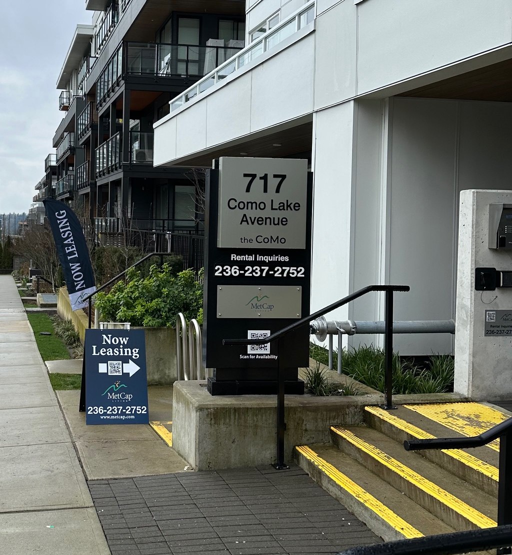 Apartment signage