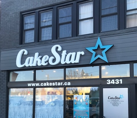 Cake Star channel letters