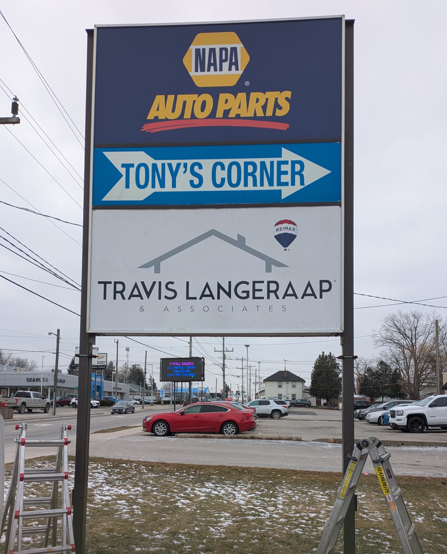Double sided Pylon Sign