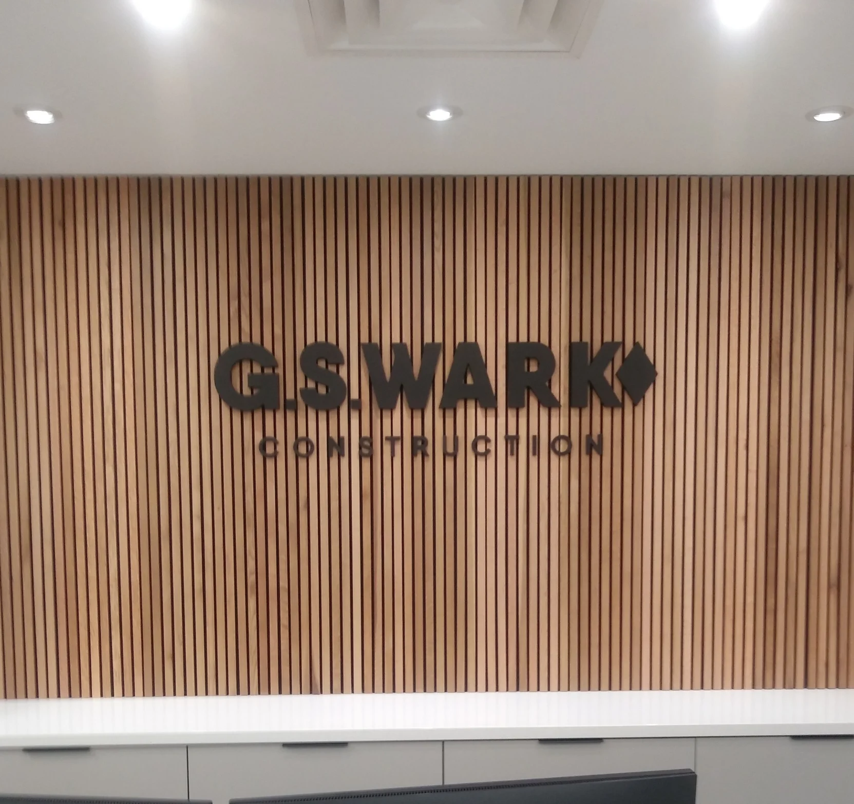 GS Wark pinmount sign