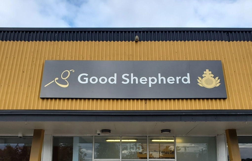 Good Sheppard Panel Sign