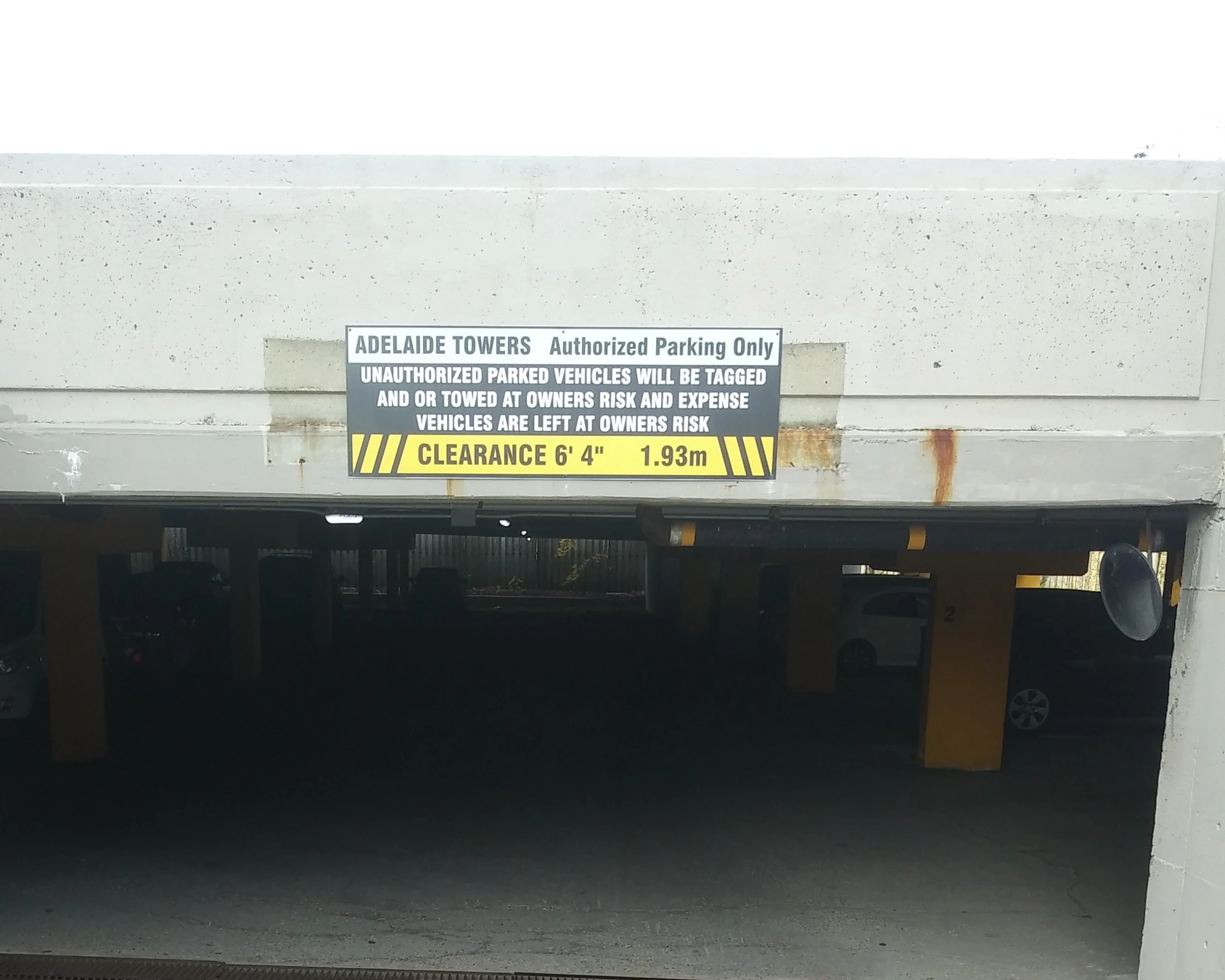 Height Restriction signs