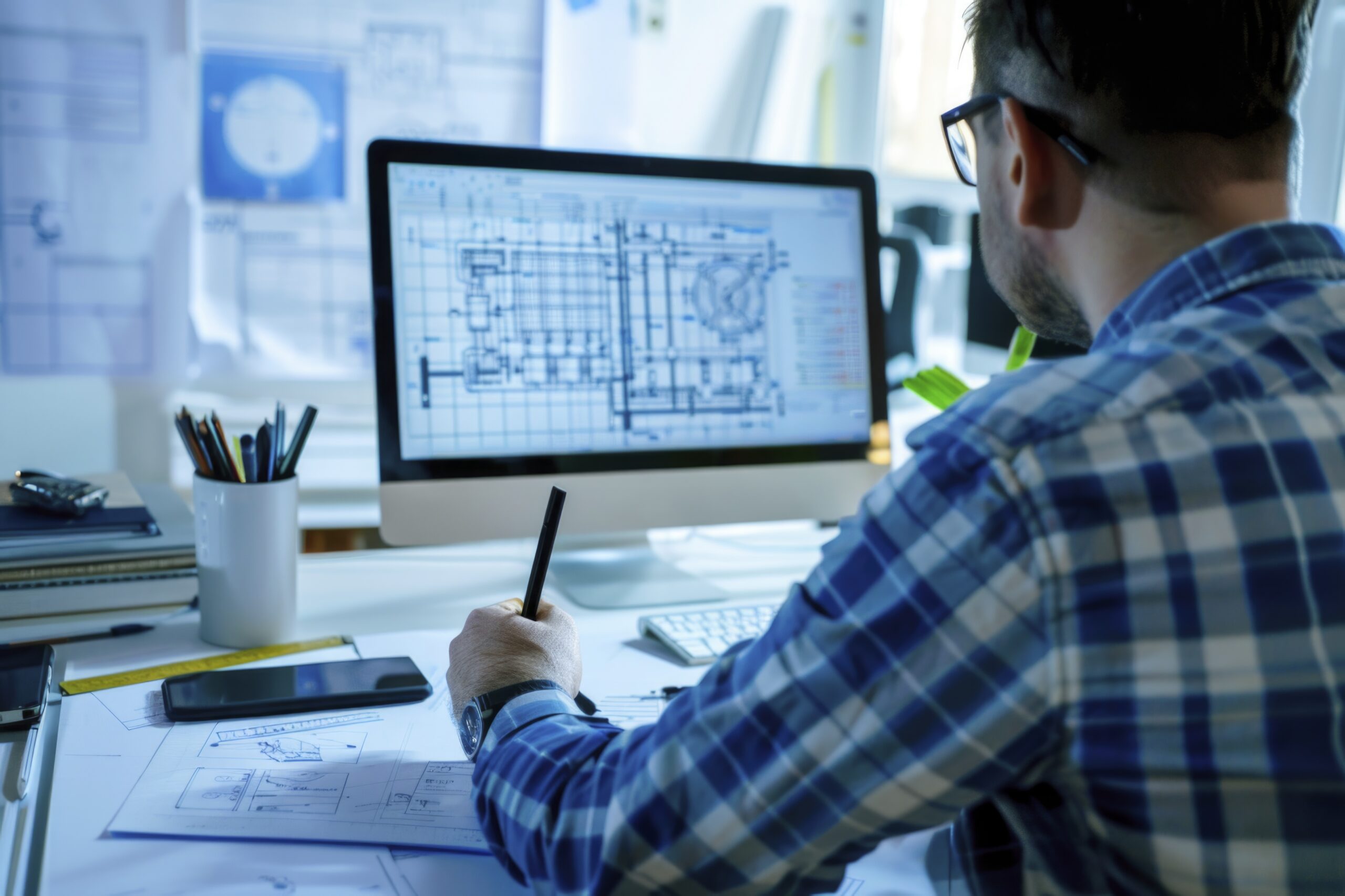 engineering worker in the workflow --chaos 4 --ar 3:2 --style raw --stylize 50 Job ID: 29470562-bc68-4f23-b9d8-3773cb68b5ea